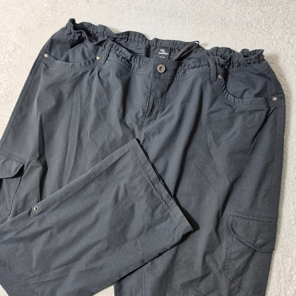 KUHL Cargo Pants‎ Womens 22w Gray Outdoor Hiking Relaxed Straight Leg
